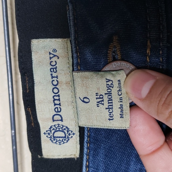 Democracy Ab Technology Womens Stretch Skinny Jeans Size 6 Elastic Waist Fitted - Picture 8 of 16